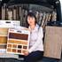 Susan Liu owns Floor Covering International in Las Vegas and has a mobile office with samples to bring to potential customers.