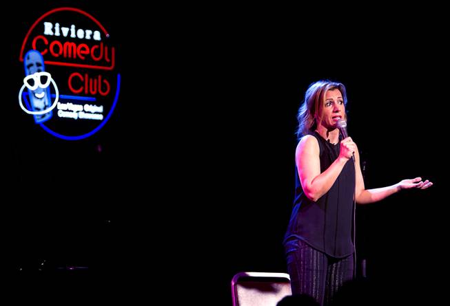 Comedian Shayma Tash performs Sunday, May 3, 2014, the final night of the Riviera Comedy Club. The Riviera closed its doors at noon May 4.