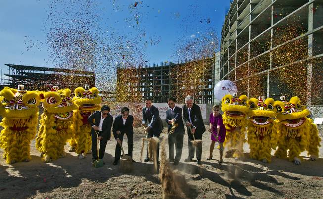 Malaysia-based Genting Berhad breaks ground on the $4 billion Resorts World Las Vegas joined by Gov. Brian Sandoval and Clark County officials.