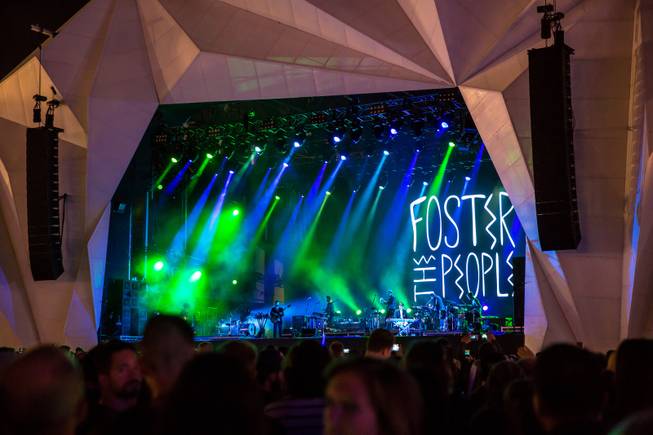 Foster the People performs during night one of Rock in Rio Las Vegas, Friday May 8, 2015.