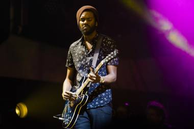 Gary Clark Jr. performs at Rock in Rio USA on May 8, 2015.