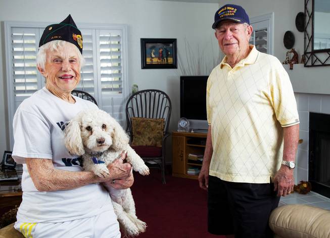 Marianne Schwartz, 85, and George Barnett, 90, are members of the Jewish War Veterans Post 65. The two donate countless hours of service to U.S. veterans organizations.