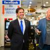 GOP presidential candidate Marco Rubio is introduced by Rick Harrison at World Famous Gold & Silver Pawn Shop on Tuesday, May 28, 2015, during his first visit to Las Vegas as a declared candidate.