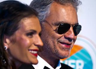 Honorees Veronica Bocelli and Andrea Bocelli attend the 19th annual Keep Memory Alive “Power of Love” gala for the Cleveland Clinic Lou Ruvo Center on Saturday, June 13, 2015, at MGM Grand Garden Arena.
