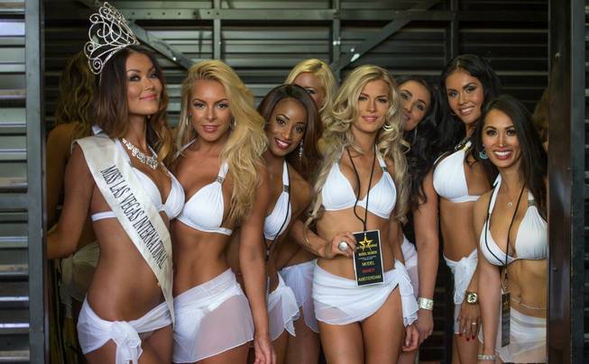 International Model Search contestants at The D Las Vegas and Fremont Street Experience on Thursday, June 25, 2015, in downtown Las Vegas.