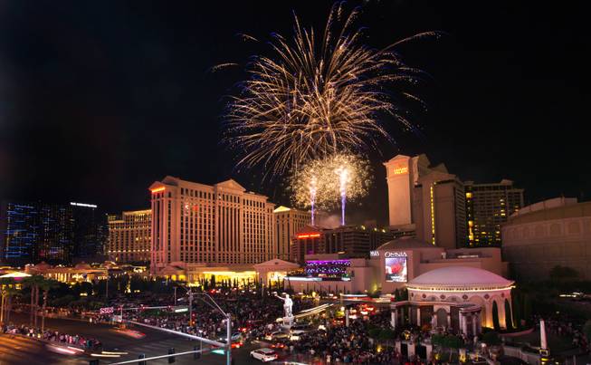 2015 Fireworks On Independence Day at LINQ
