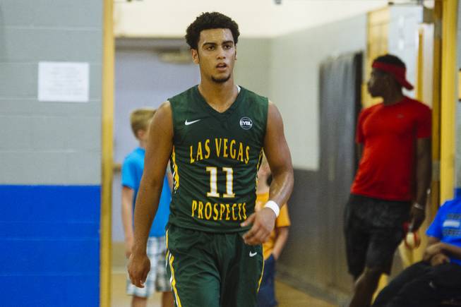 Markus Howard (11) from the Las Vegas Prospects during the Bigfoot Hoops Las Vegas Classic at Desert Pines High School on Thursday, July 23, 2015.
