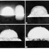 In this July 16, 1945, sequence of file photos, a mushroom cloud is recorded by an Army automatic motion picture camera six miles away as the first atomic bomb test was conducted at Alamogordo, N.M.