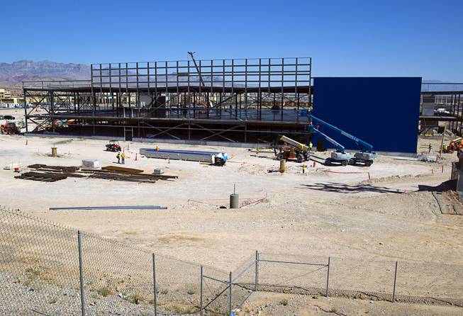 Construction continues on the Ikea Las Vegas store at Durango Drive and Sunset Road Tuesday, July 28, 2015. The store is expected to open in the summer of 2016.