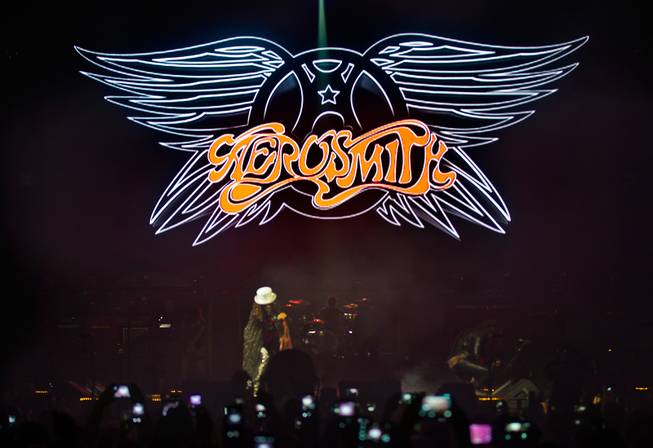 Aerosmith performs Saturday, Aug. 1, 2015, at MGM Grand Garden Arena.