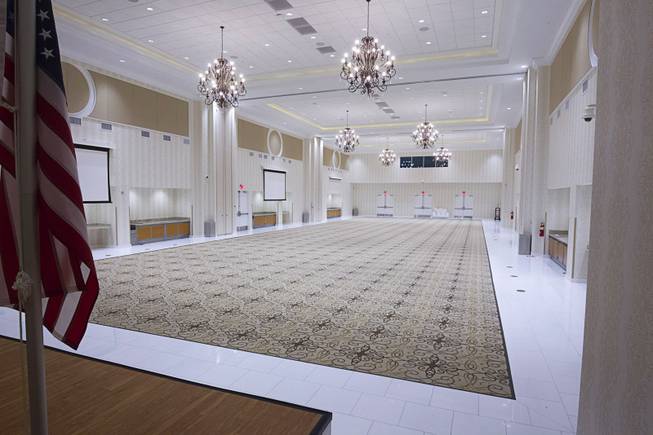 The ballroom is shown in the International Peace Education Center (IPEC), 6590 Bermuda Rd., Tuesday, Aug. 4, 2015. The multi-purpose center will celebrate a grand opening on Aug. 10.