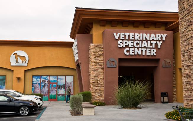 The Las Vegas Specialty Veterinary Center exterior on Thursday, August 6, 2015.