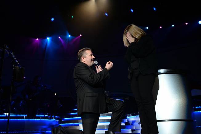 Terry Fator proposes to Angie Fiore on Monday, Aug. 10, ...