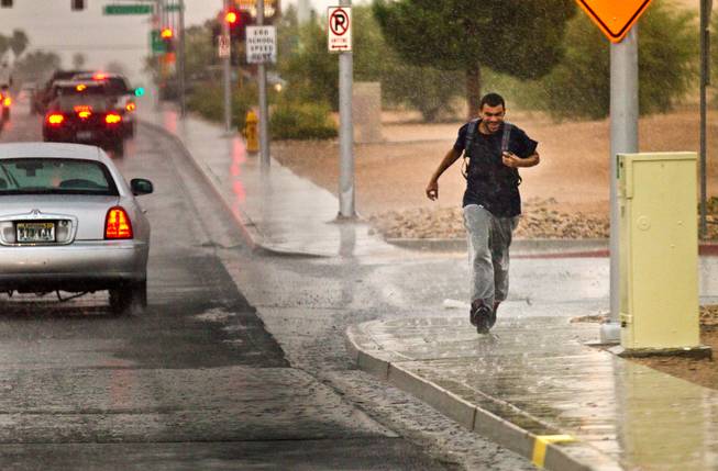 Heavy Rainstorm Across Las Vegas