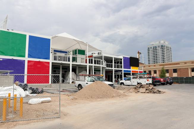 A view of Pawn Plaza on Friday, Aug. 15, 2015, on Las Vegas Boulevard north of Charleston Boulevard. The entertainment and retail development is led by Rick Harrison, owner of Gold & Silver Pawn and co-star of “Pawn Stars” on the History Channel. The plaza is scheduled to open Oct. 1.