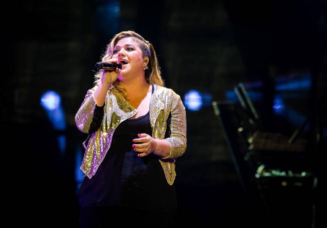 Kelly Clarkson performs at Mandalay Bay Events Center on Saturday, ...