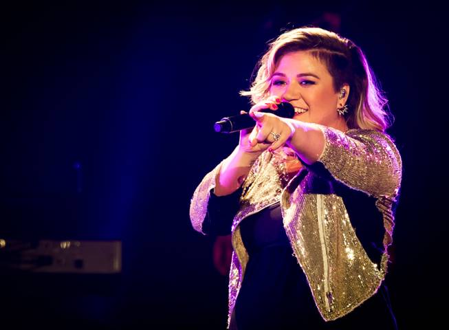Kelly Clarkson performs at Mandalay Bay Events Center on Saturday, ...