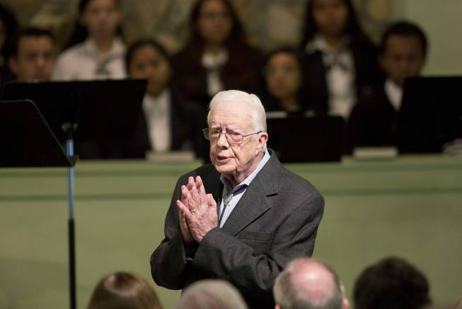 Jimmy Carter Teaches Bible Study