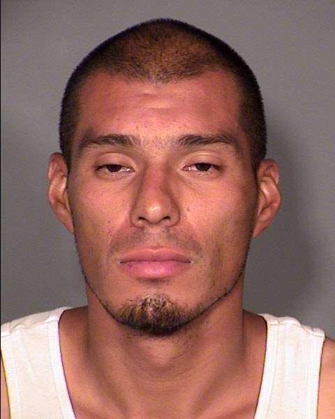 Juan Medrano, 32, was arrested Monday, Aug. 24, 2015, in connection with an apparent homicide at an east Las Vegas Valley residence.