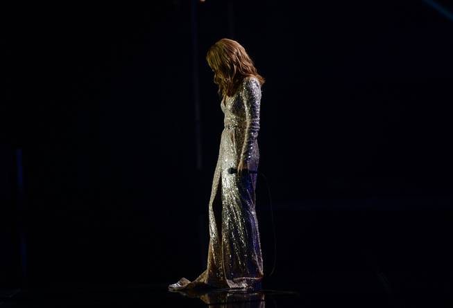 Celine Dion at the Colosseum on Thursday, Aug. 27, 2015, ...