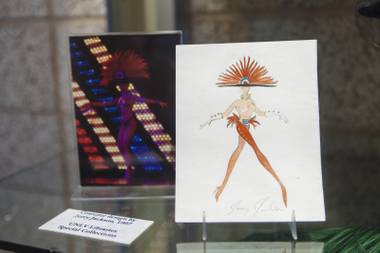 “Lido De Paris and Folies Bergere In Las Vegas” exhibit featuring materials from UNLV Special Collections at Lied Library on September 4, 2015. The exhibit will run through October 2015.