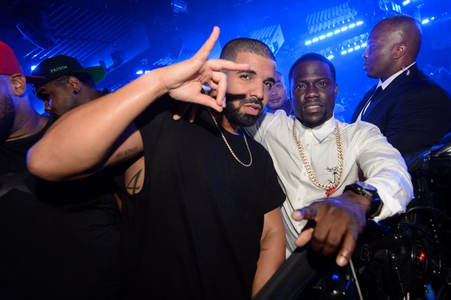 Drake and Kevin Hart at Marquee on Sunday, Sept. 6, ...