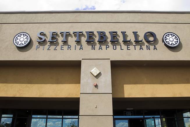 An exterior view of Settebello Pizzeria Napoletana, 9350 W. Sahara Ave., Oct. 4, 2015. Happy Hour is from 3 p.m. to 6 p.m., Monday through Friday and from 8 p.m. to 9 p.m., Monday through Thursday. On Friday, Happy Hour resumes at 8:30 p.m. and runs until 10 pm.