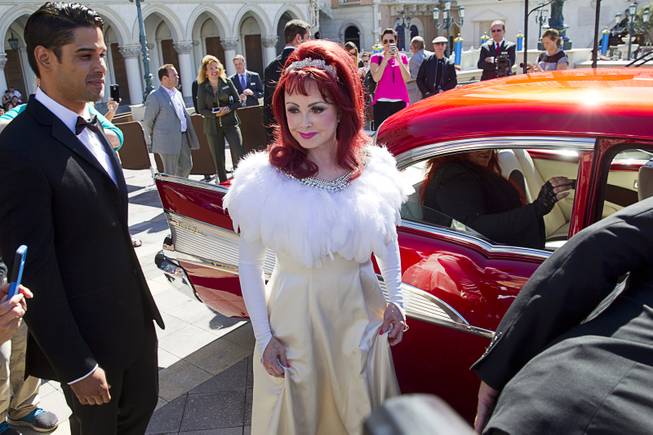 Naomi Judd arrives Tuesday, Oct. 6, 2015, at the Venetian. Reuniting for the first time in nearly five years, the mother-daughter duo The Judds will perform at the Venetian Theater from Oct. 7-24, 2015.