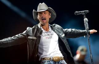 Tim McGraw headlines Day 3 of the 2015 Route 91 Harvest Country Music Fest on Sunday, Oct. 4, 2015, at Las Vegas Village.