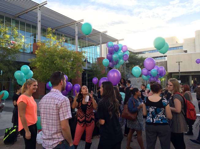 UNLV hosted a Survivor Speak Out event on campus Wednesday evening to raise awareness about domestic and sexual violence.
