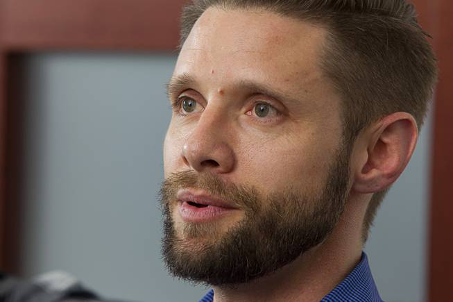 Danny Pintauro responds to a question during an interview at the Newport Lofts Monday, Oct. 12, 2015. Pintauro, best known for his work in the 1980's television sitcom "Who's the Boss?," recently came out as HIV positive on an episode of Oprah.