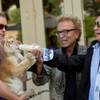 Siegfried & Roy feed a tiger cub during a Make-a-Wish Foundation event Thursday, Oct. 22, 2015, at the Mirage.