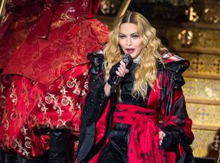 Madonna performs at her 