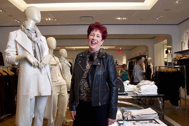 Debbie Landry, CEO and owner of Redhead Enterprise, poses in the White House Black Market women's clothing store in the Fashion Show Mall Monday, Oct. 26, 2015. The store is a retail partner in Landry's Pret-a-Porter (Ready-to-Wear)Las Vegas Fashion show on Nov. 13, 14, and 15 at the Rio Pavilion. Tickets can be purchased at www.readytowearlv.com. 