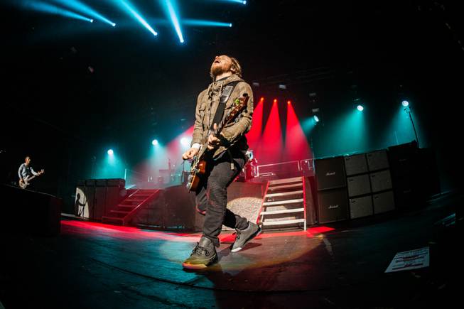 Shinedown performs at the Joint on Thursday, Oct. 22, 2015, ...
