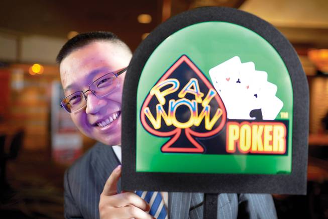 UNLV gaming entrepreneur student Charlie Bao Wang invented Pai Wow Poker, which can be played at Palace Station.