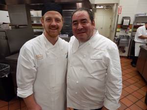 Chef de cuisine James Richards and Emeril Lagasse at Table 10 on Sunday, Oct. 25, 2015, in Palazzo.