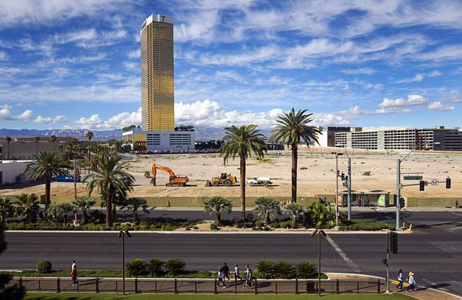 A view of the former New Frontier casino site Tuesday, Nov. 3, 2015, on Las Vegas Boulevard South.