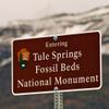 Signs now mark the Tule Springs Fossil Beds National Monument with more to come on Wednesday, November 4, 2015.