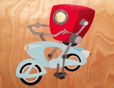 Hammer & Cycle’s art auction raises funds for bicycles for local children in need.