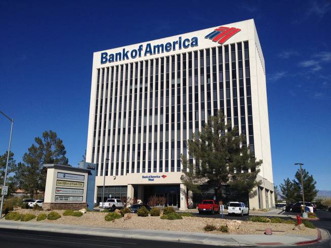 The eight-story Bank of America building off Rainbow Boulevard, near the U.S. 95-Summerlin Parkway interchange, as seen Tuesday, Nov. 17, 2015.