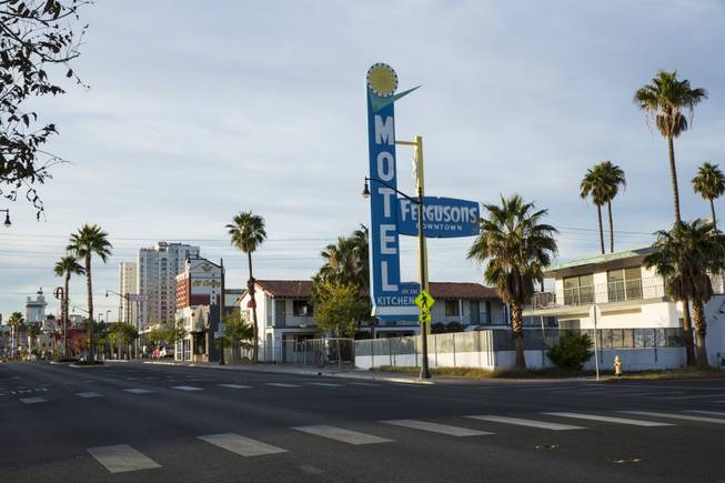 A look at the Fergusons Motel, Fremont street Las Vegas, Nov. 17, 2015.