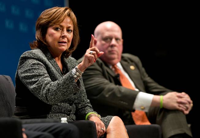 RGA Vice Chairwoman Gov. Susana Martinez speaks about "2016 and the role of Republican governors" during the  Republican Governors Association annual conference at the Encore Convention Center on Wednesday, Nov. 18, 2015.