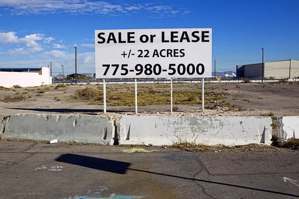 A view of land for sale on Las Vegas Boulevard South Monday, Nov. 23, 2015.