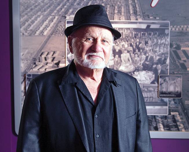 Frank Cullotta, former leader of the “Hole in the Wall” gang and a friend of Tony Spilotro’s, stands in the Mob Museum.