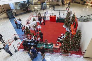Sensitive Santa at the Meadows Mall in Las Vegas, Nev. on November 29, 2015. Santa arrives before the mall opens to meet with children who have special needs to help avoid crowds and chaos which can be stressful to kids.