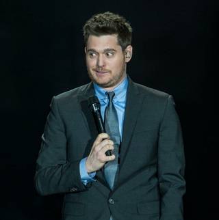 The one-night-only Hangover Party concert by Michael Buble on Friday, Jan. 1, 2016, at MGM Grand Garden Arena.