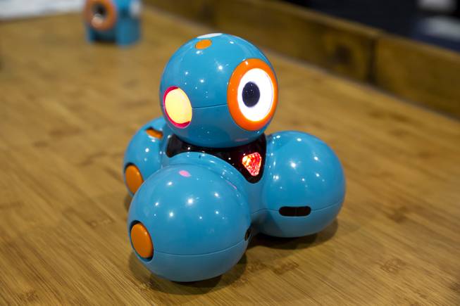 Dash, an educational robot by Wonder Workshop Inc.,is on display during CES, Wed. Jan 6, 2016.
