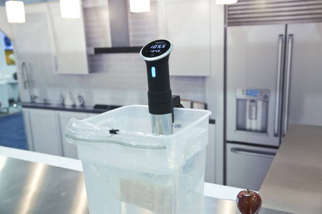 Anova precision cooker is seen during CES, Wed. Jan. 6, 2016.