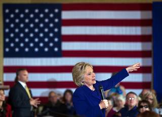Hillary Clinton speaks at a grassroots organizing event Sun City Anthem Center on Wednesday, January 6, 2015.